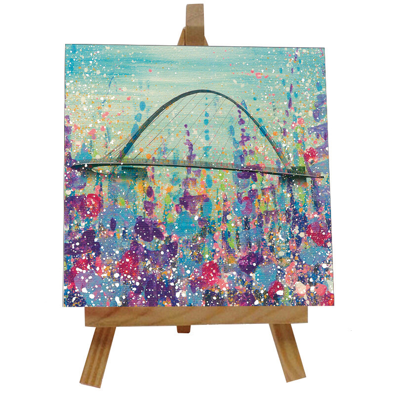 Millennium Bridge  Ceramic tile with easel