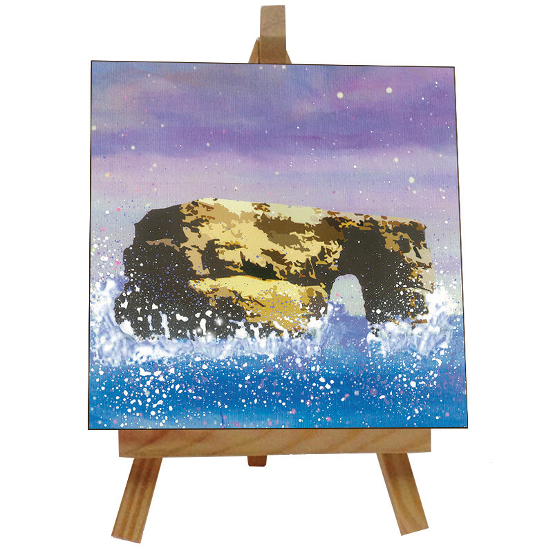Marsden Rock Ceramic tile with easel
