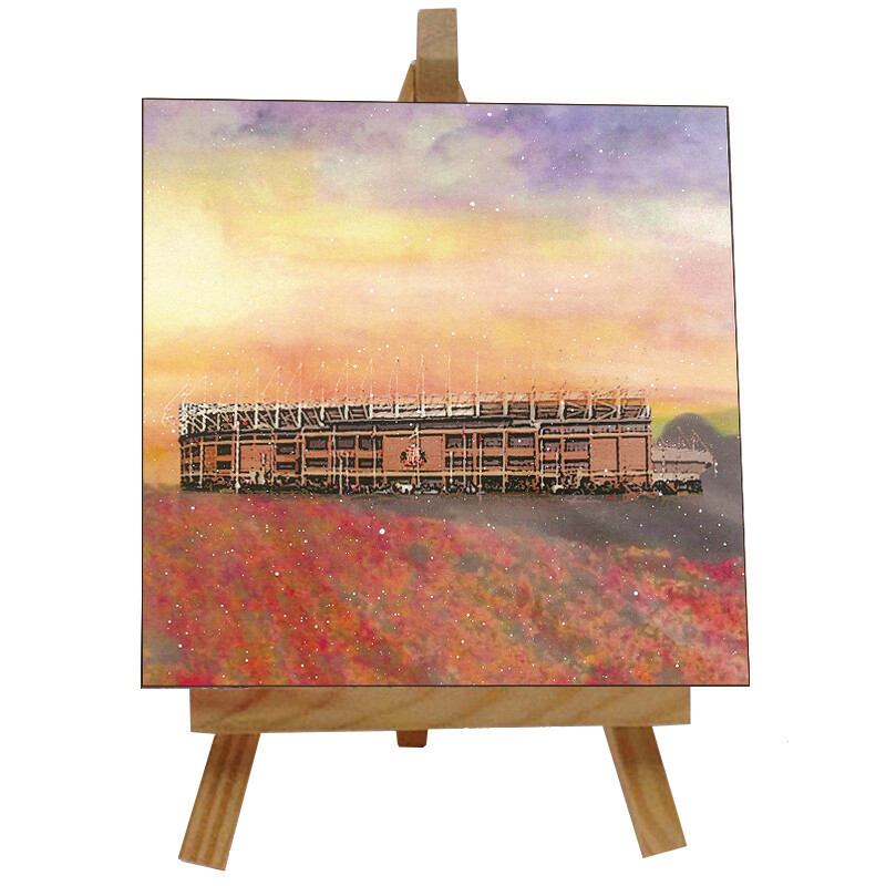 Stadium of Light  Ceramic tile with easel