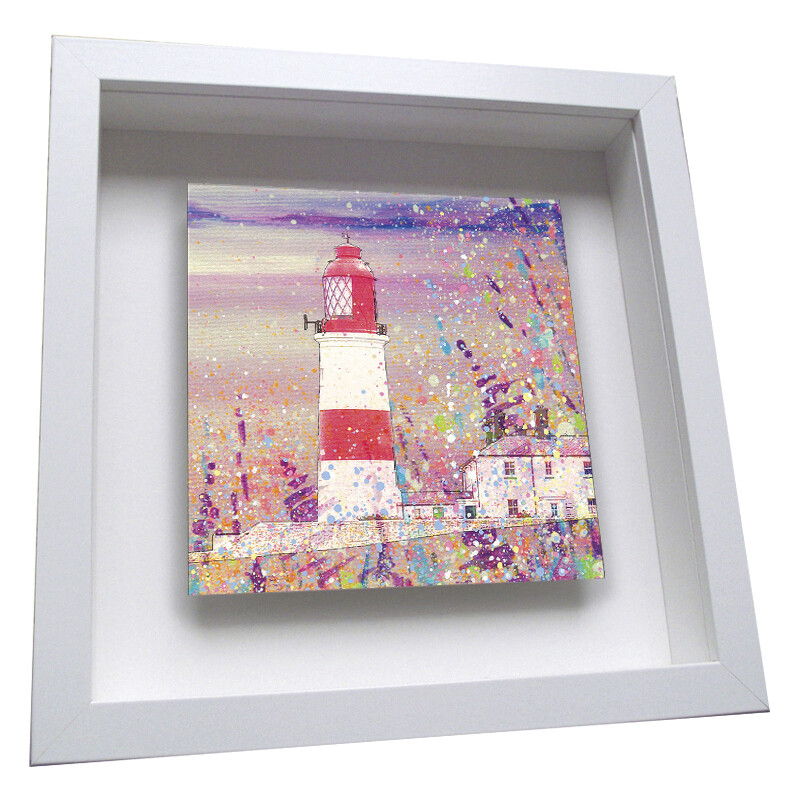 Souter Lighthouse- Framed Ceramic Tile