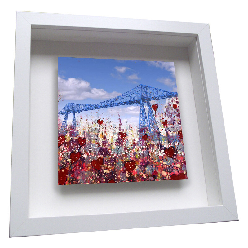 Transporter Bridge Middlesbrough - Framed Ceramic Tile