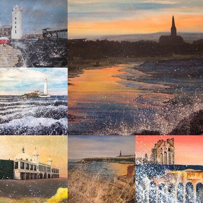 Pack of 6 Greeting Cards North of the Tyne