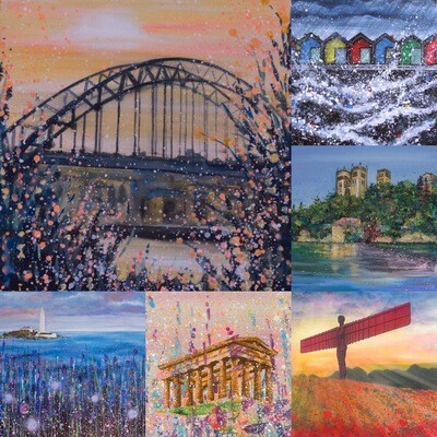 Pack of 6 Greeting Cards North East