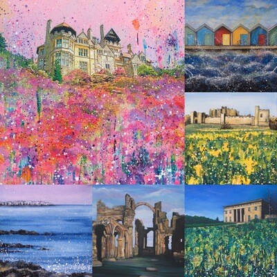 Pack of 6 Greeting Cards Northumberland