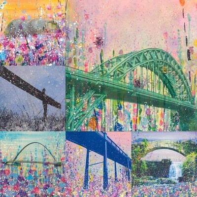Pack of 6 Newcastle/Gateshead Postcards