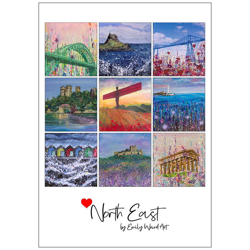 Poster Print Love North East