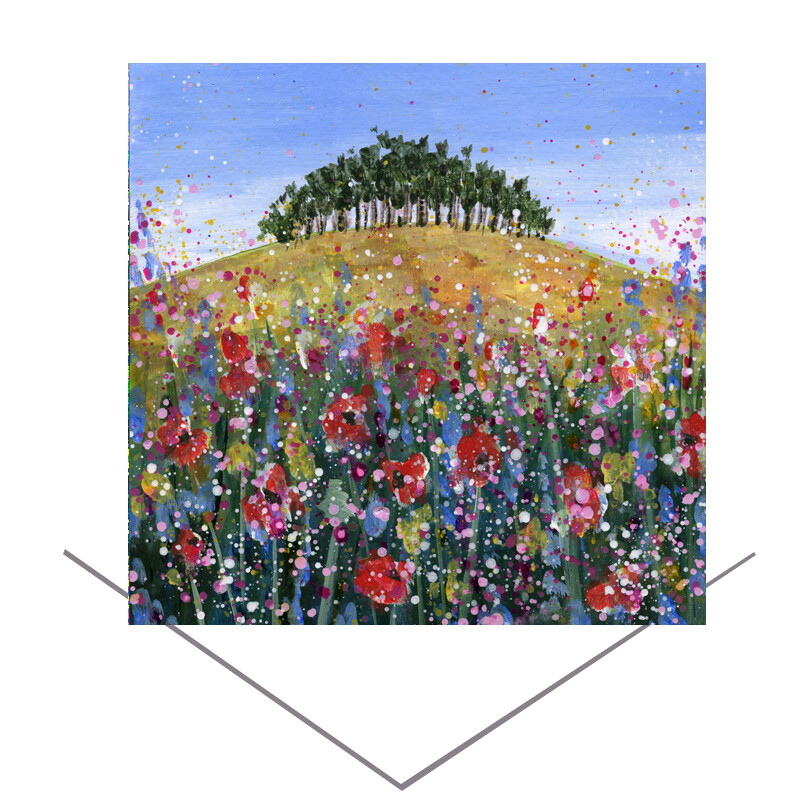 Over the Hill Greeting Card
