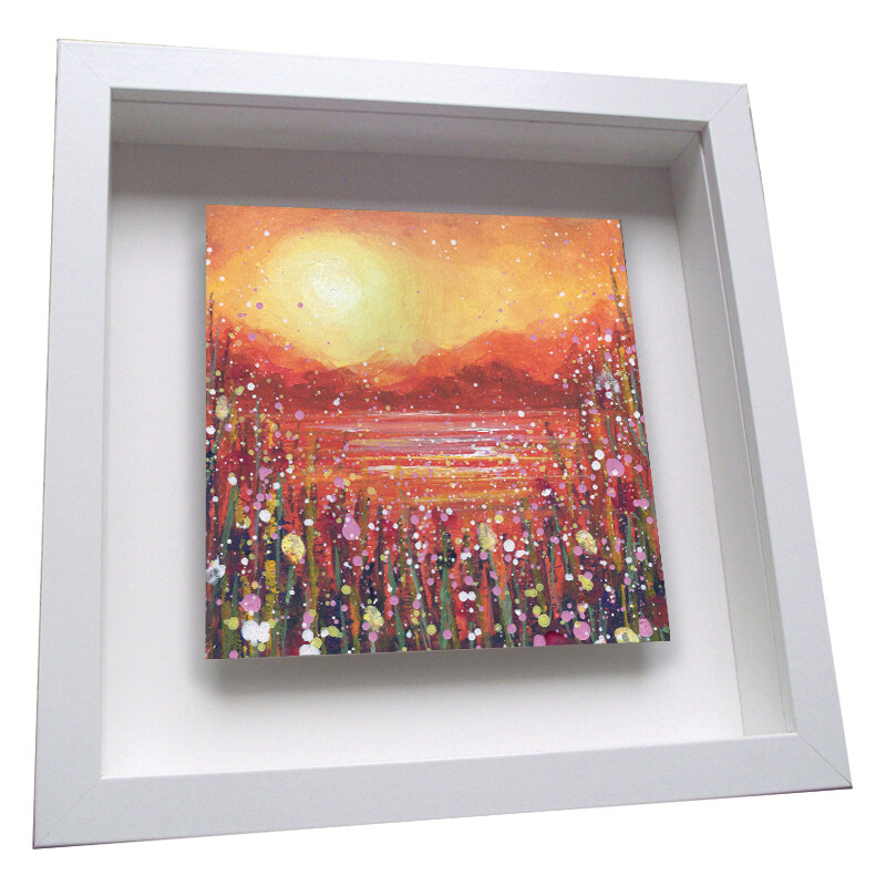 Autumn Sunrise - Framed Ceramic Tile