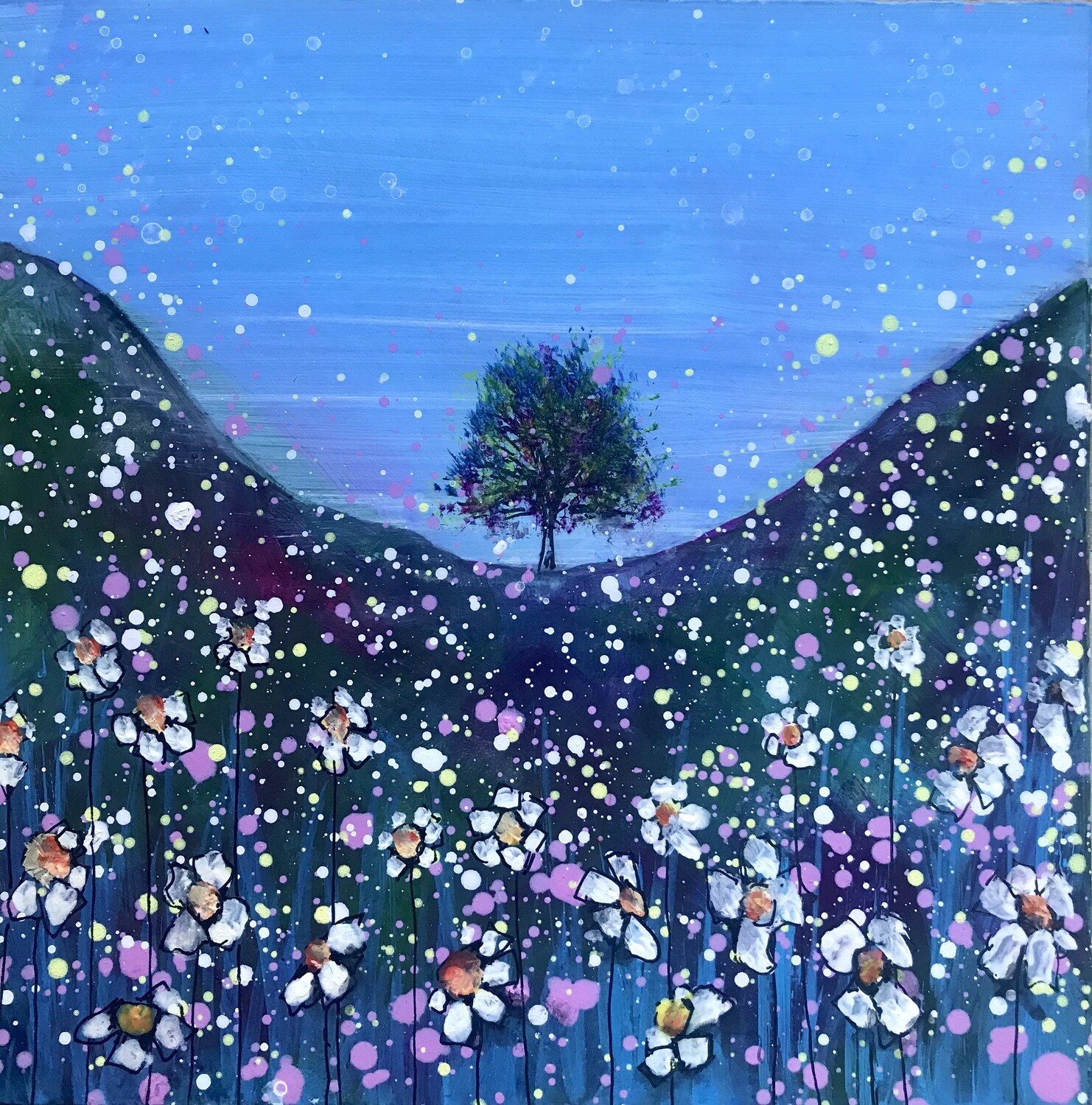 Sycamore Gap in the Summer Original Painting