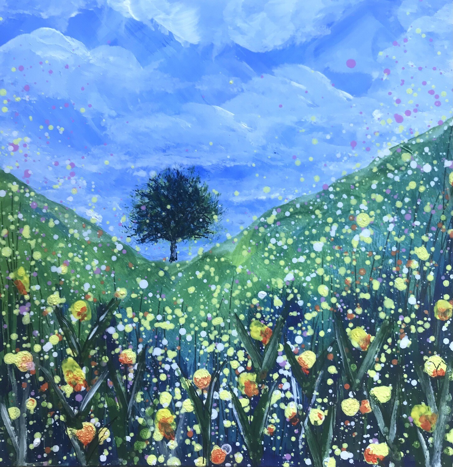 Sycamore Gap in the Spring Original Painting