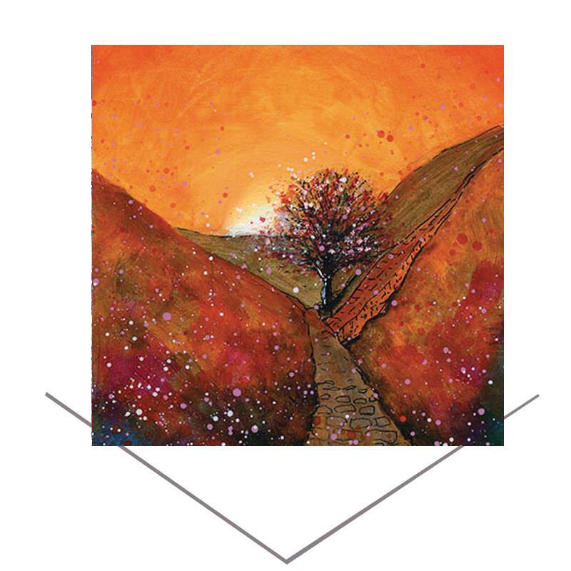 Sycamore Gap Autumn Greeting Card