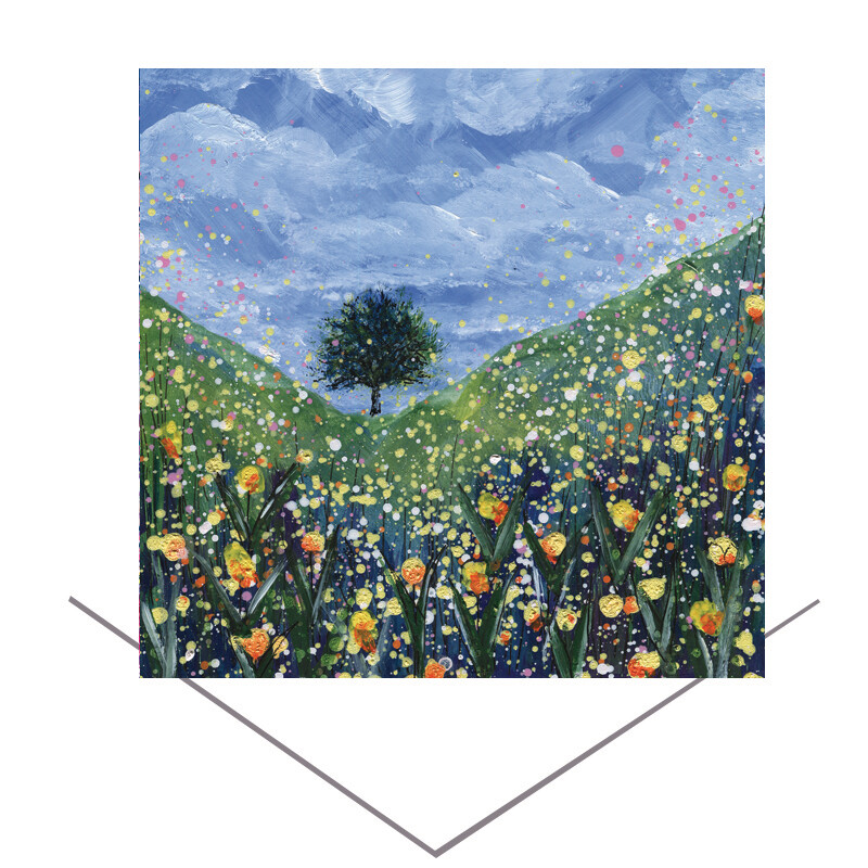 Sycamore Gap Spring Greeting Card