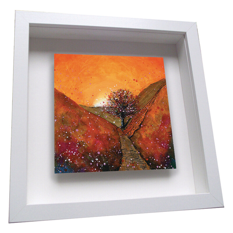 Sycamore Gap Autumn - Framed Ceramic Tile