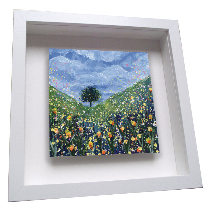 Sycamore Gap Spring - Framed Ceramic Tile