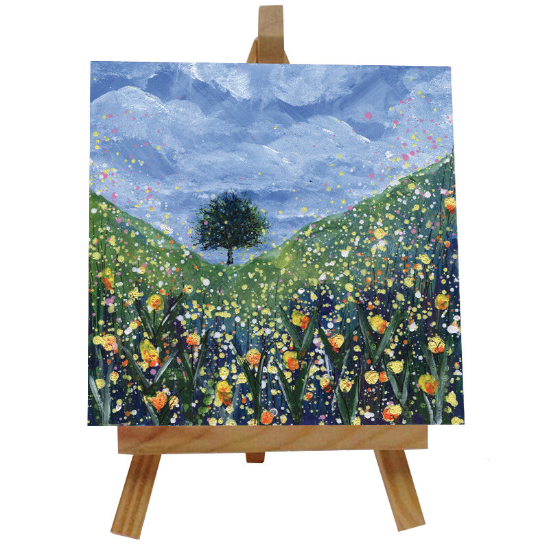 Sycamore Gap Spring Ceramic tile with easel