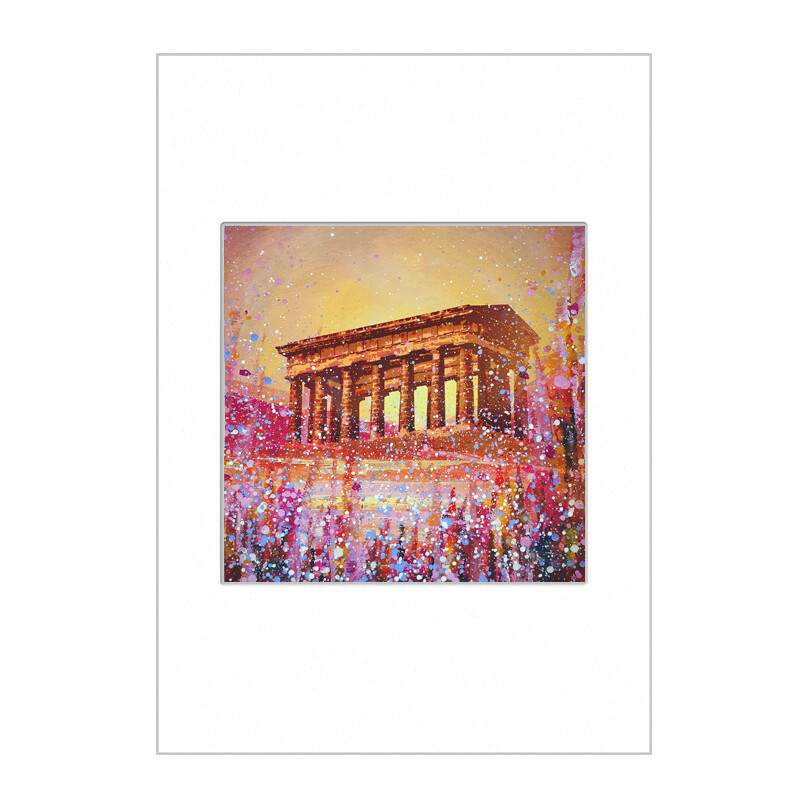 Penshaw Monument at Sunset Mini Print A4