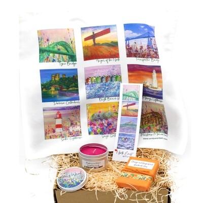 North East in a Gift box - includes Bag, Bookmark, Soap and Candle