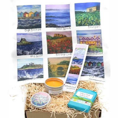 Northumberland in a Gift box - includes Bag, Bookmark, Soap and Candle