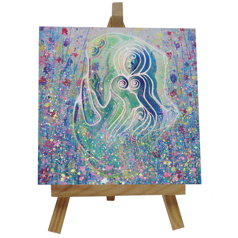 Northumberlandia Ceramic tile with easel