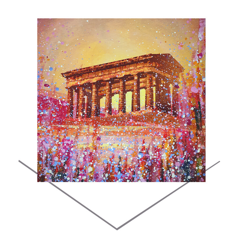 Penshaw Monument at Sunset Greeting Card