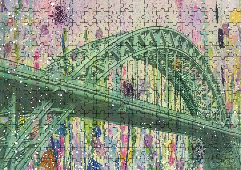 Tyne Bridge  Flowers Jigsaw