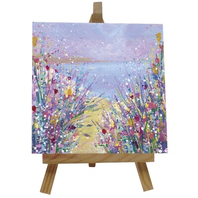 Here Comes the Summer Ceramic tile with easel