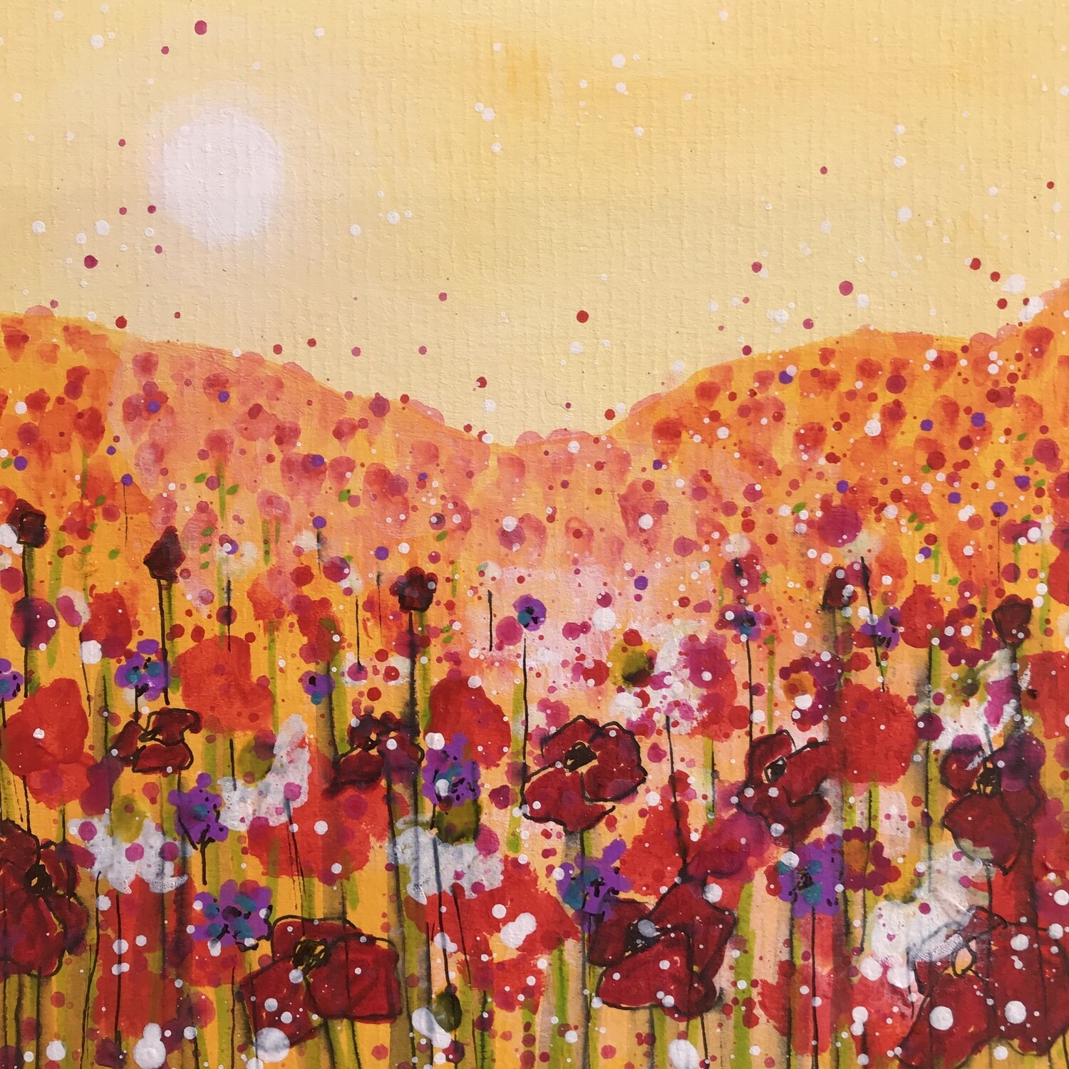 Poppies and Wildflowers Original Painting