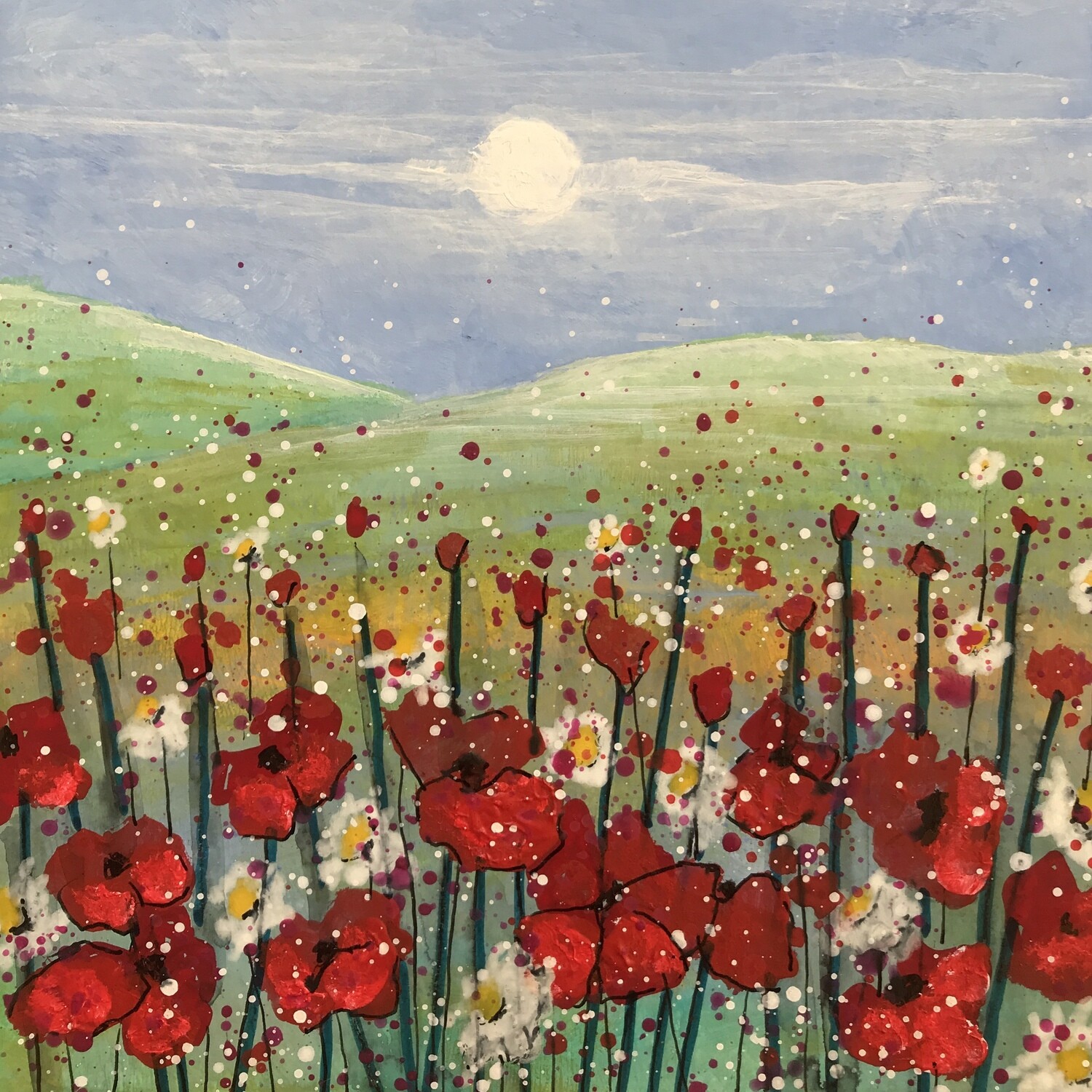 Poppy Field Original Painting
