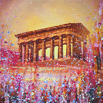 Emily Ward Penshaw Monument  at Sunset Canvas Print
