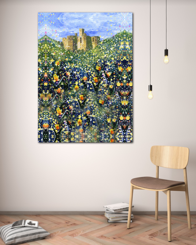Warkworth Castle Rectangular Canvas Print