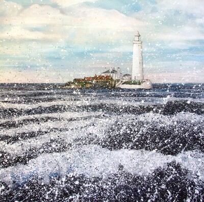 Emily Ward St Marys Lighthouse Whitley Bay Canvas Print
