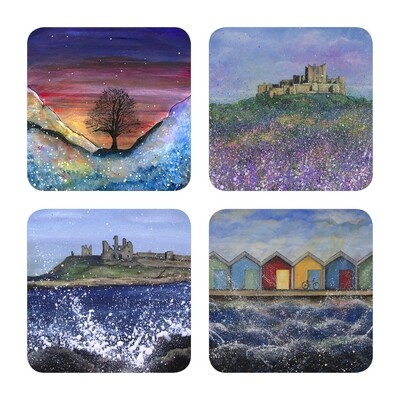 Northumberland Coasters in a Gift Box