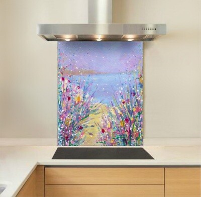 Art - Glass Kitchen Splashback - Here Comes Summer
