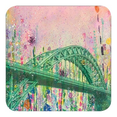 Tyne Bridge Coaster - Flowers