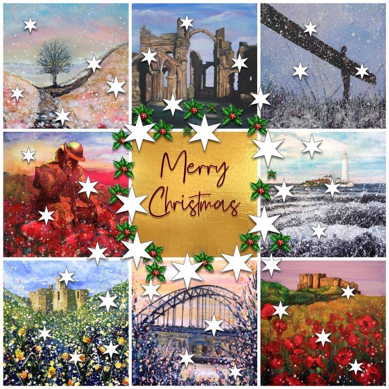 Merry Christmas Cards - Pack of Six