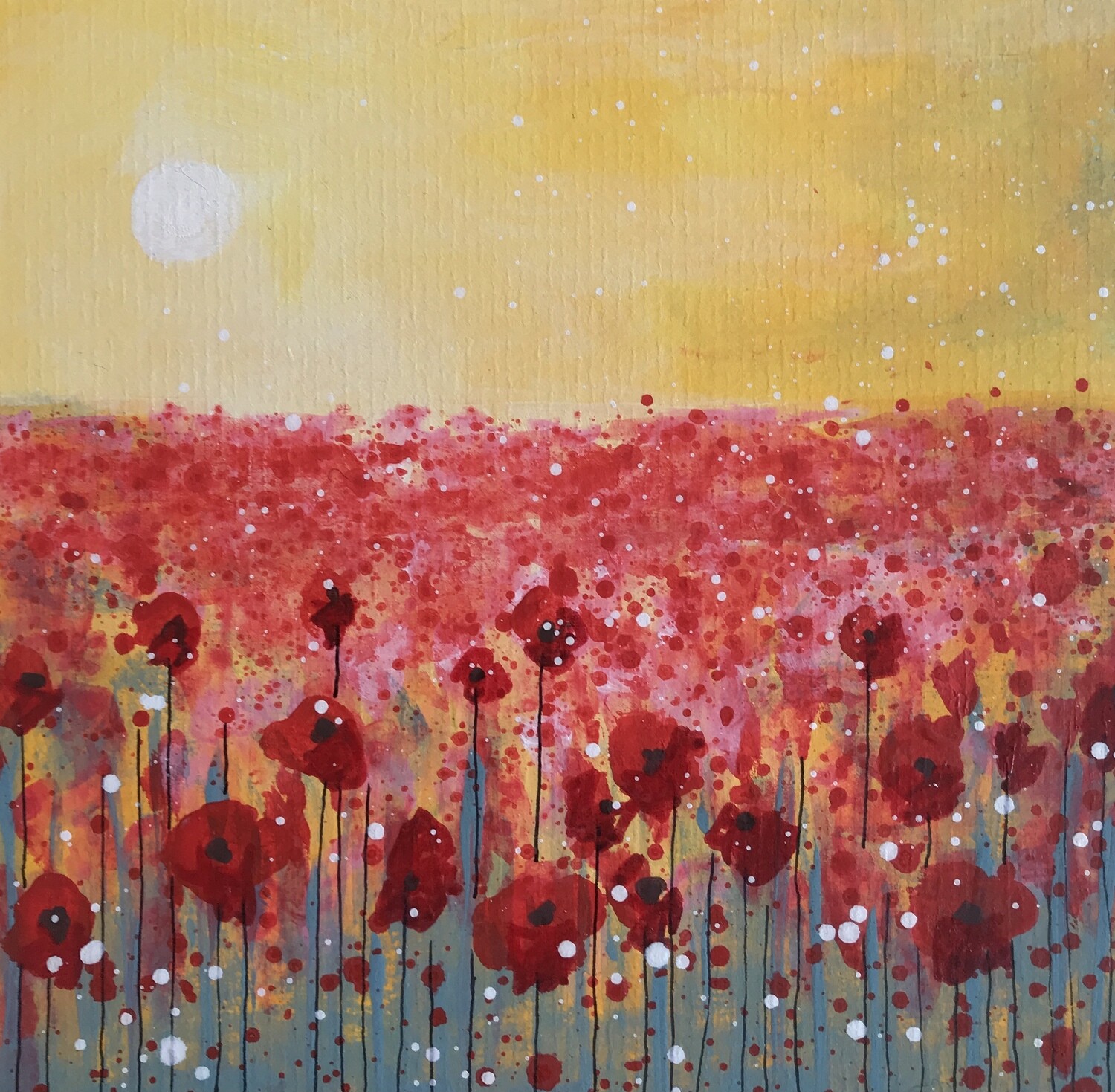 Poppies In The Sun Original Painting