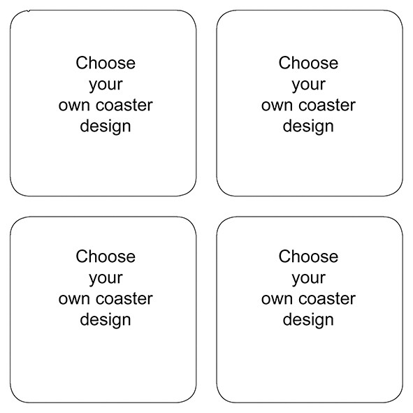 Choose your Own Four Coasters in a Gift Box
