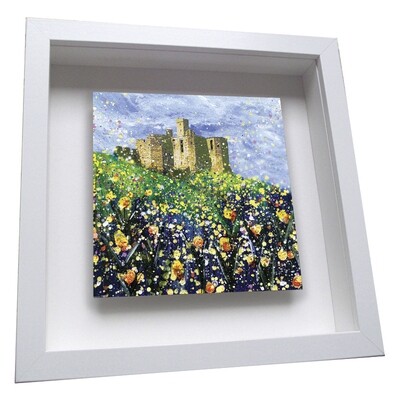 Warkworth Castle - Framed Ceramic Tile