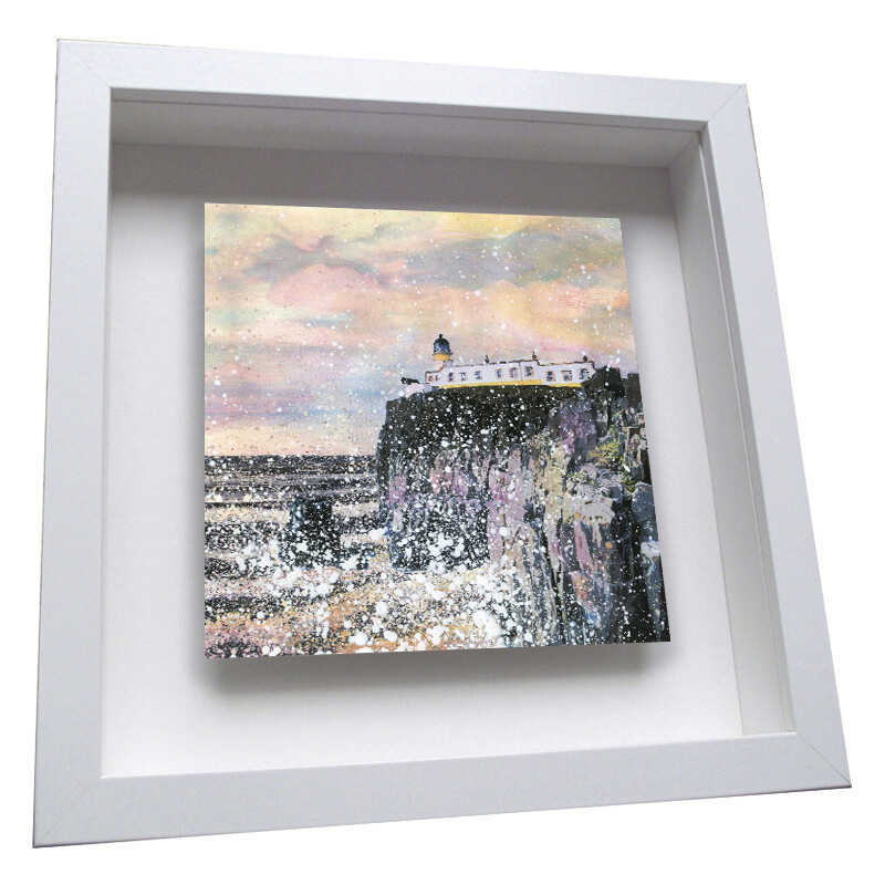 Neist Point Lighthouse  - Framed Ceramic Tile