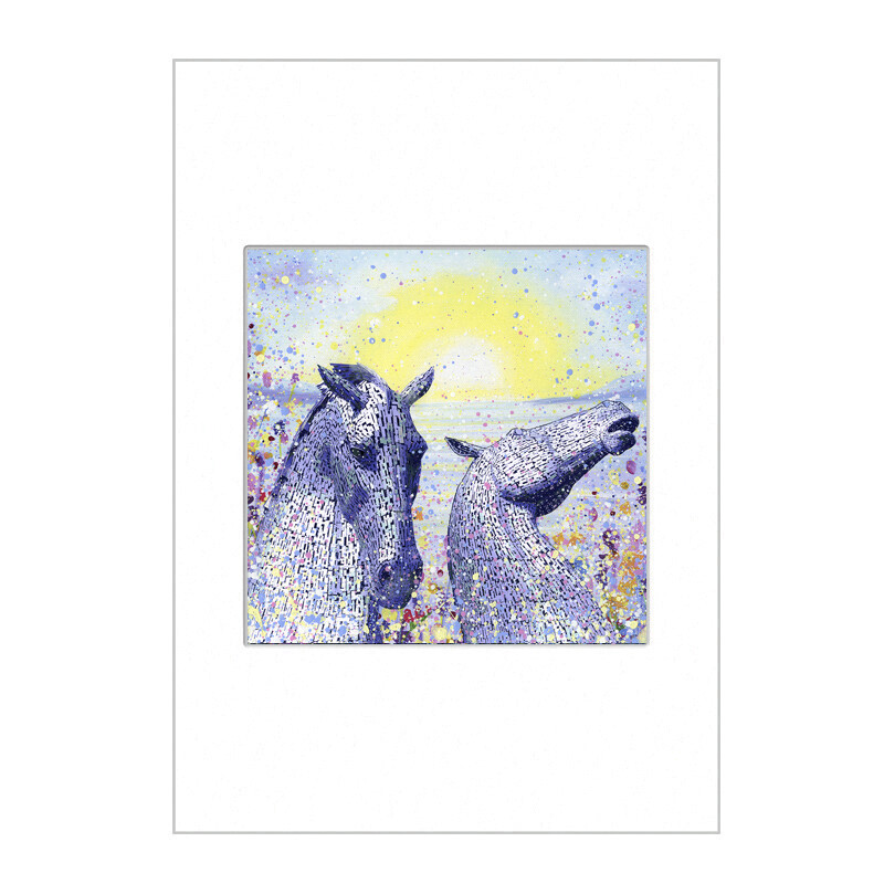 The Kelpies  Mini Print A4