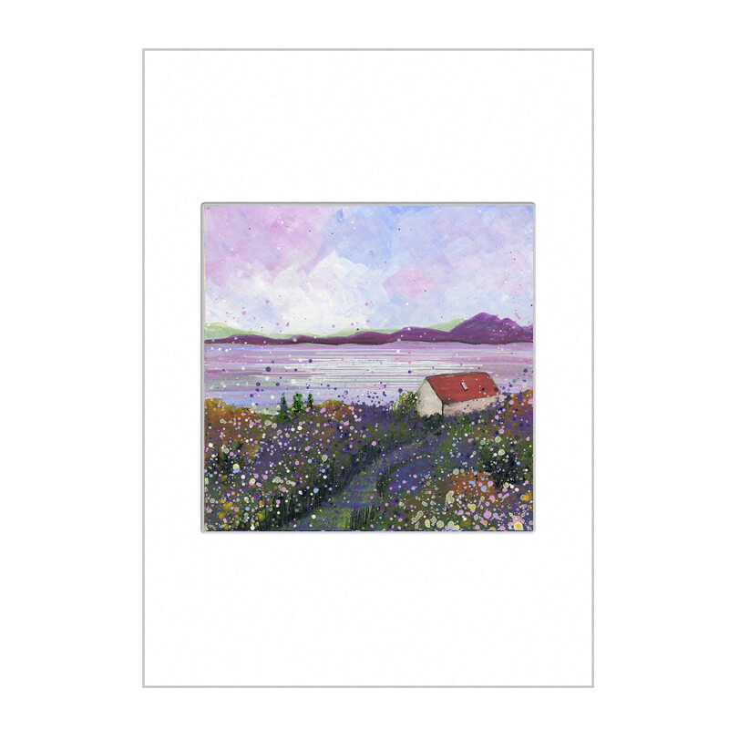 Bothy View The Highlands   Mini Print A4