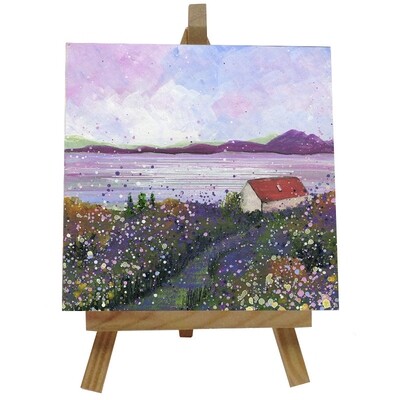 Bothy View The Highlands Ceramic tile with easel