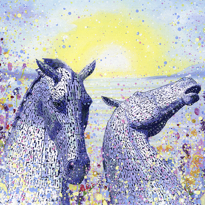 The Kelpies  Canvas Print