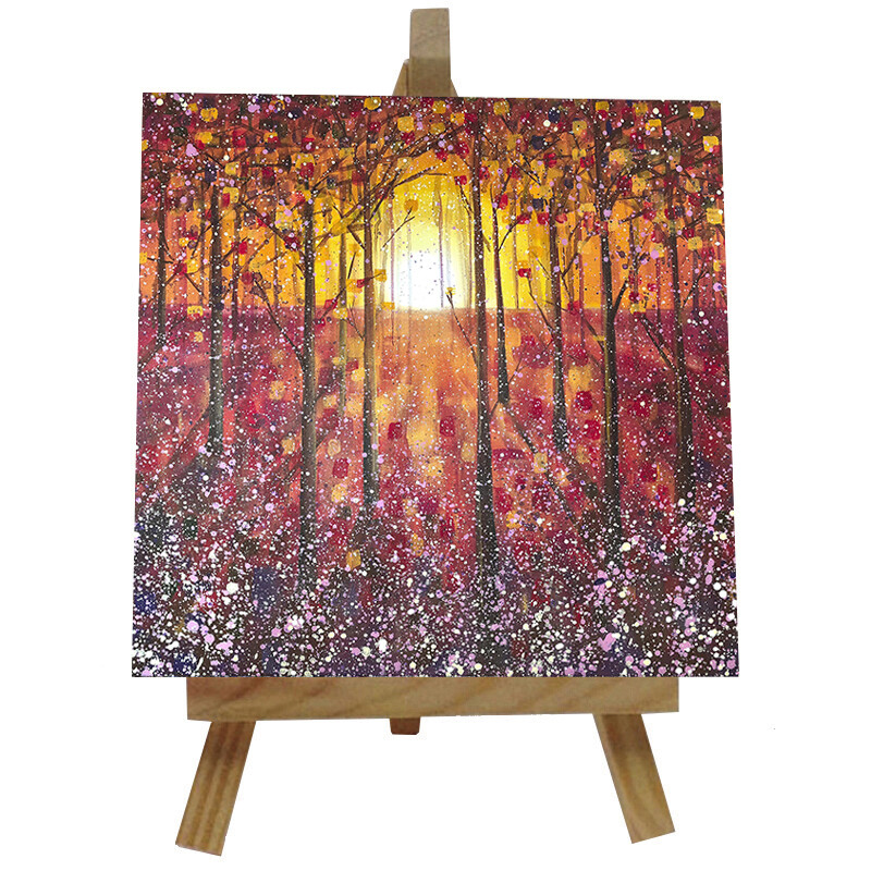 Magical Trees  Ceramic  tile with easel