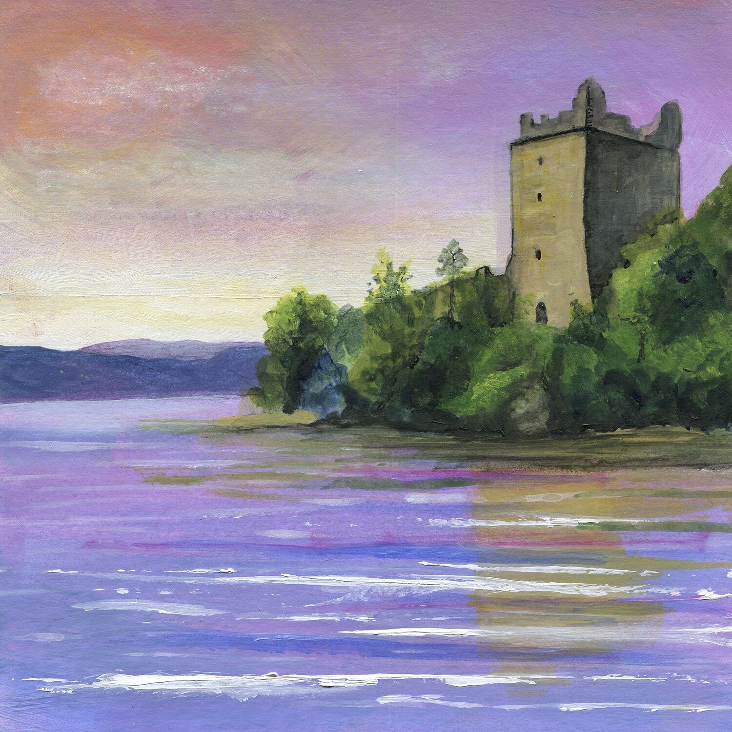 Urquhart Castle Original Painting
