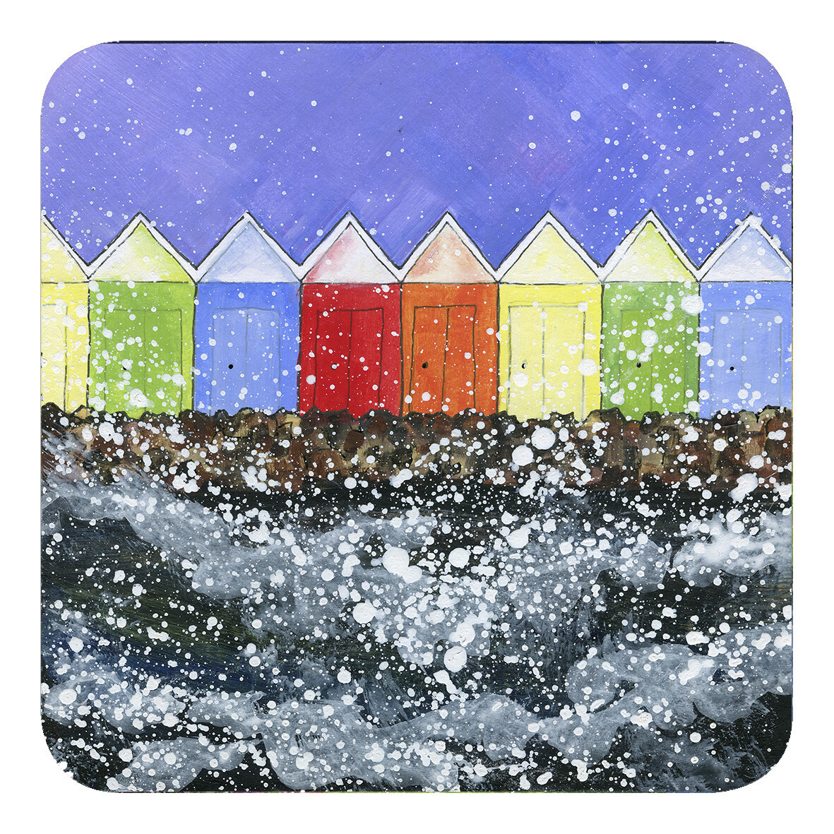 Scarborough Beach Huts Coaster