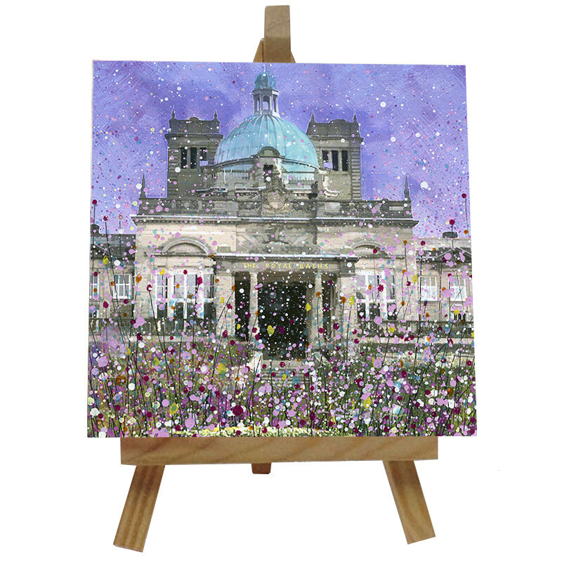 Harrogate Royal Baths Ceramic tile with easel