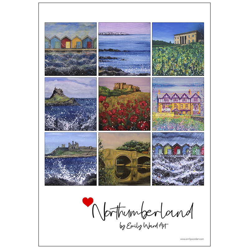 Northumberland Tea Towel
