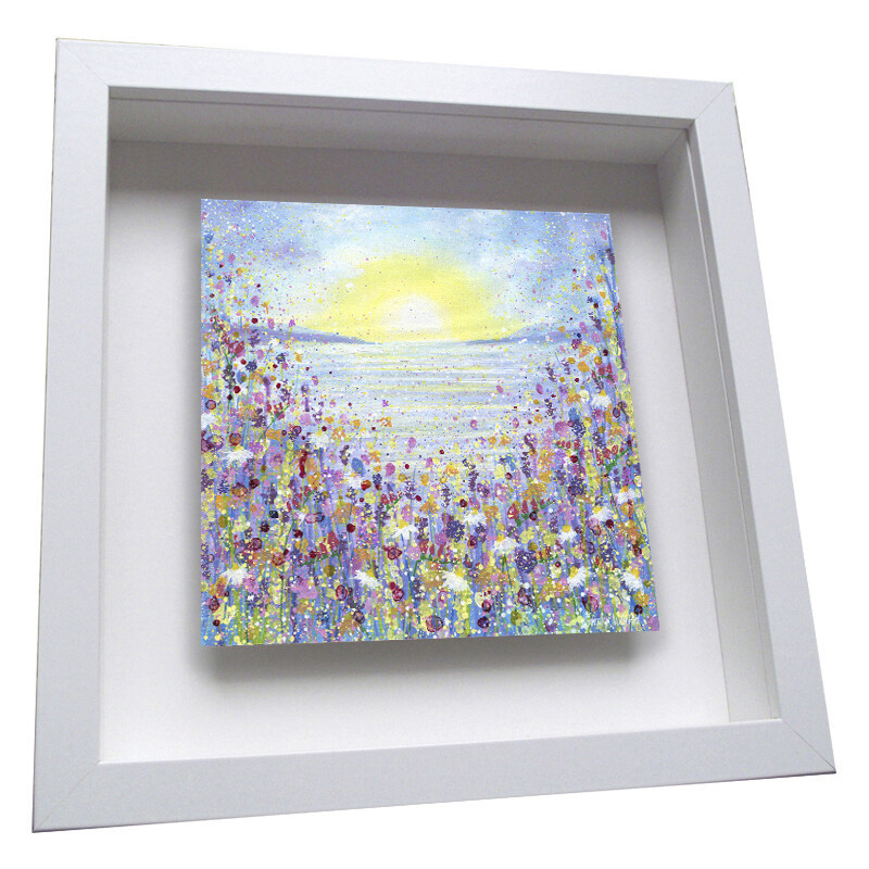 Rising Sun Framed Ceramic Tile