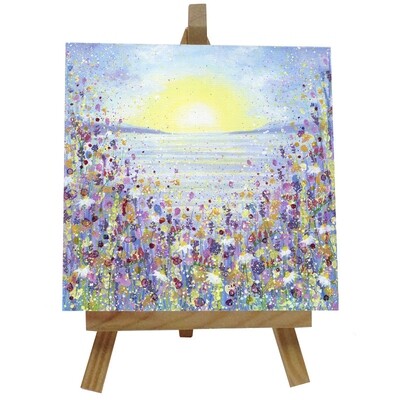 Rising Sun Ceramic tile with easel